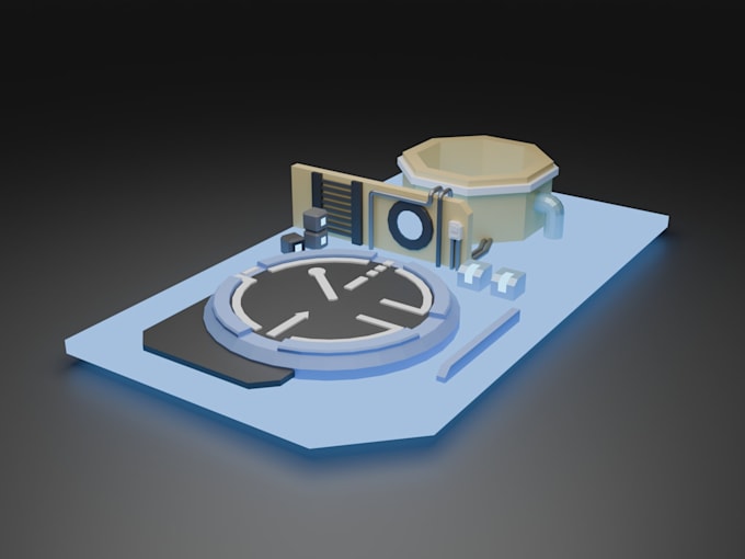 create stylized low poly 3d assets for unity game projects