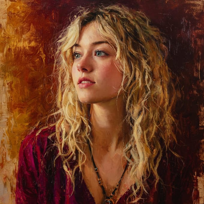 paint a real oil portrait