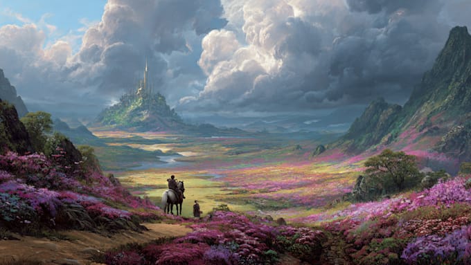 design stunning fantasy landscape