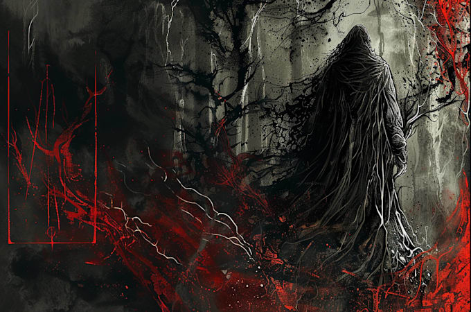 a dark art illustration