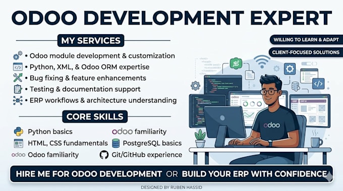 develop and customize odoo erp modules with python