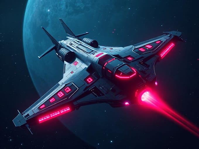 draw high quality spaceship concept