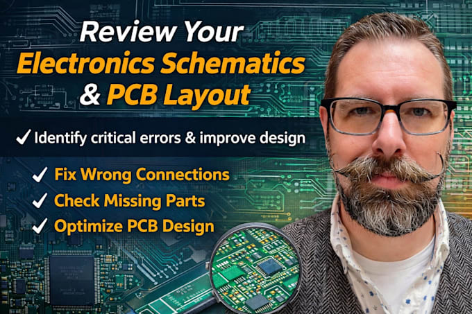 review your electronics schematics and pcb layout for errors and improvements