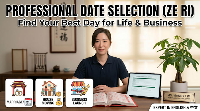 provide professional chinese date selection for your important events