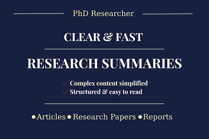 summarize your articles, papers, or reports clearly