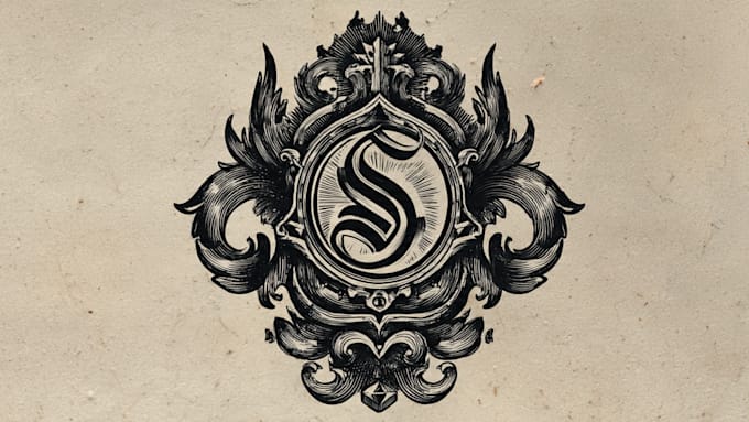 old school tattoo logo design