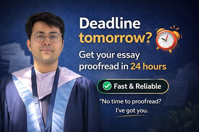 edit your essay or assignment for urgent deadlines