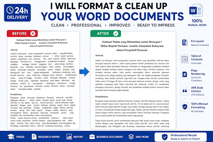 Format and clean up your word documents by Intrvxrt_123 | Fiverr