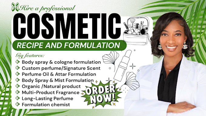 do cosmetic product formulation, skincare formulation, and product development