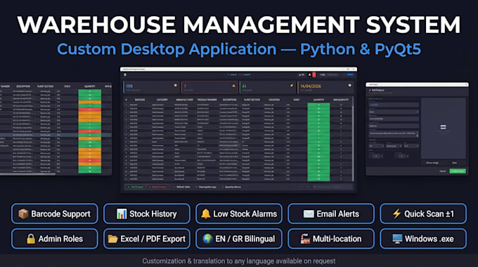 built for you custom warehouse app inventory software