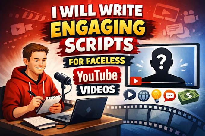 write engaging scripts for faceless youtube videos