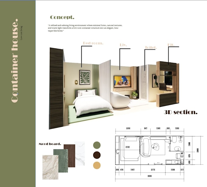 create aesthetic interior design mood boards