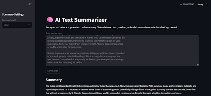 build text summarization, classification, or sentiment analysis