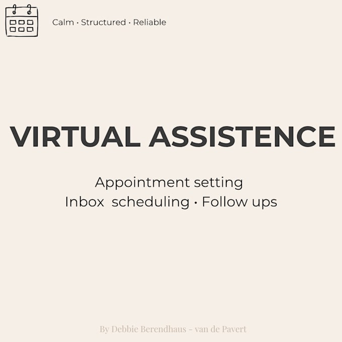 organize your schedule and follow ups