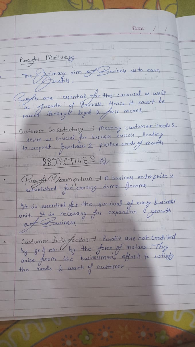 write aesthetic and neat handwritten notes with fast delivery