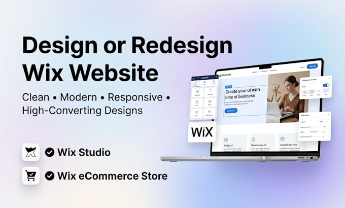 design or redesign a wix website or wix online ecommerce store