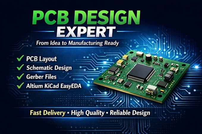 Design pcb layout, schematic and circuit for manufacturing using altium ...