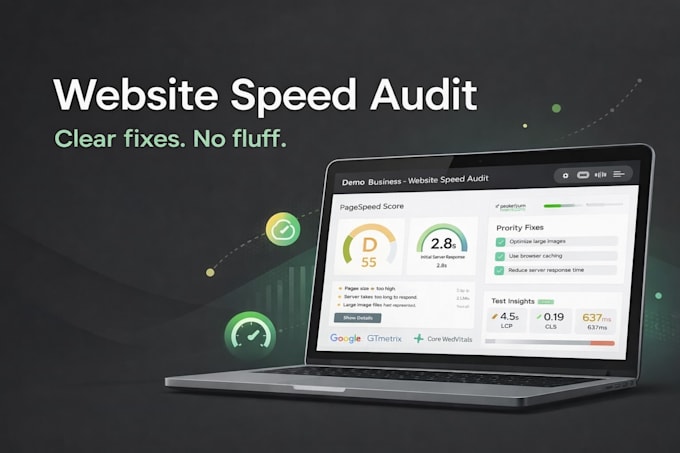 audit your website speed and performance