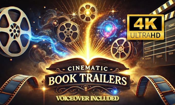 create an epic cinematic book trailer promo for you