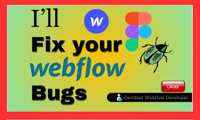 resolve and fix any webflow bug issue optimize or edit webflow to figma site