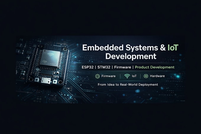 develop embedded systems, iot and firmware