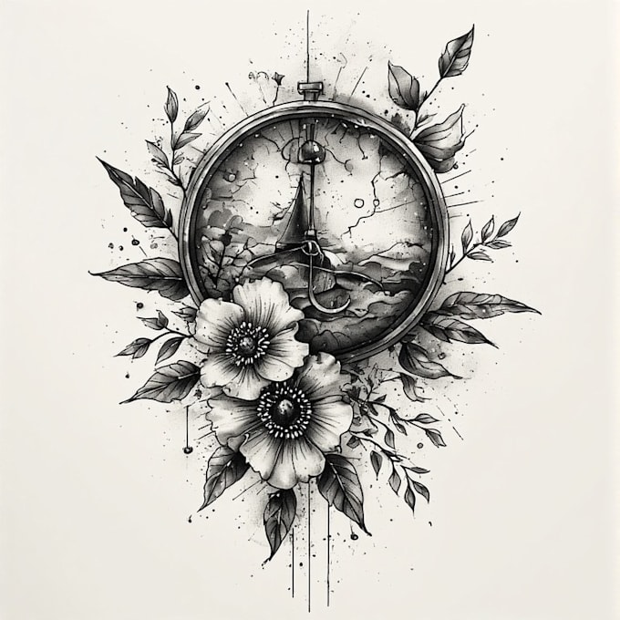 design a modern and minimalist tattoo design