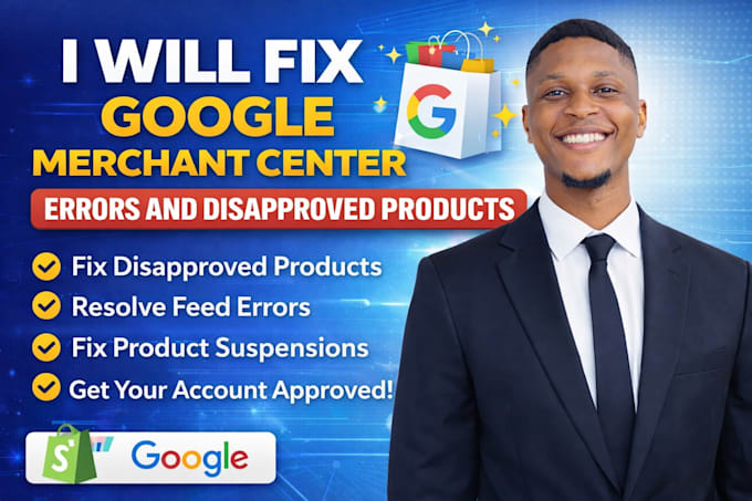 fix google merchant center errors and disapproved products feed