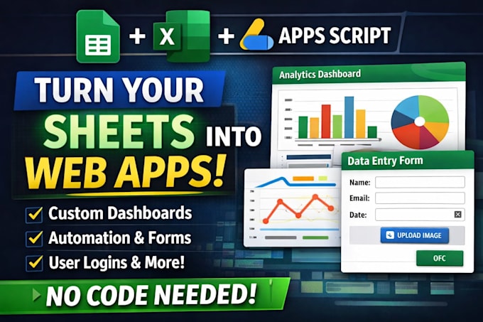 build a custom web app using google sheets and apps script