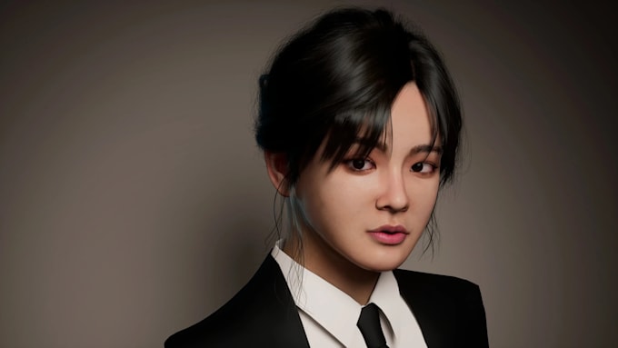 model custom 3d hair for your character
