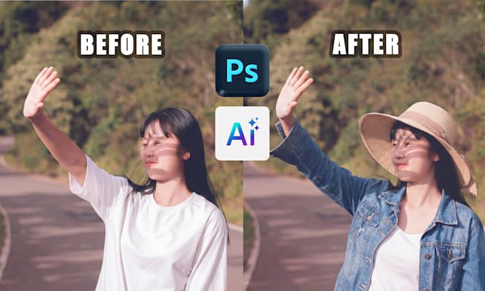 add or replace objects on your photo with ai and photoshop