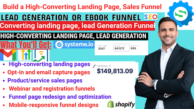 design systeme io landing page sales funnel lead generation ebook funnel