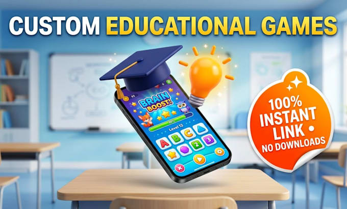 create a custom educational game for training or learning