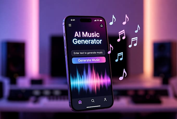 develop ai music generator app, ai dj app and ai music learn app