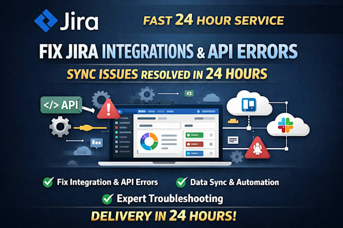 fix jira integrations, API errors, and sync issues in 24 hours