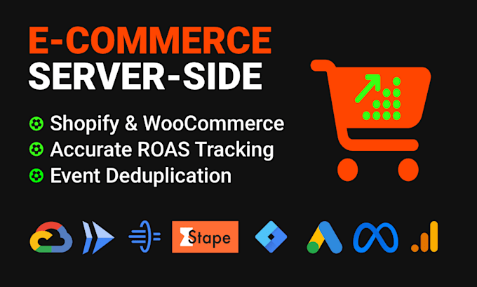 setup ecommerce server side tracking and capi for shopify or woocommerce