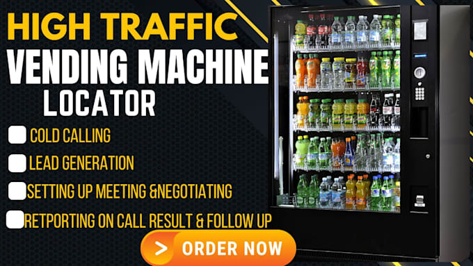 do cold calling for vending machine locator atm placement