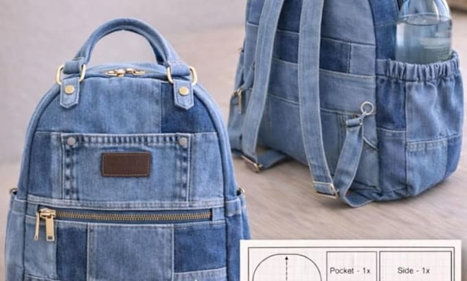 create backpack sewing pattern PDF