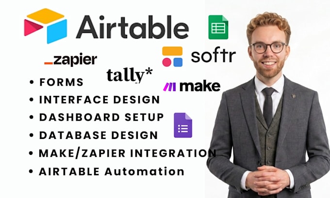 setup airtable database, airtable automation airtable crm airtable integration