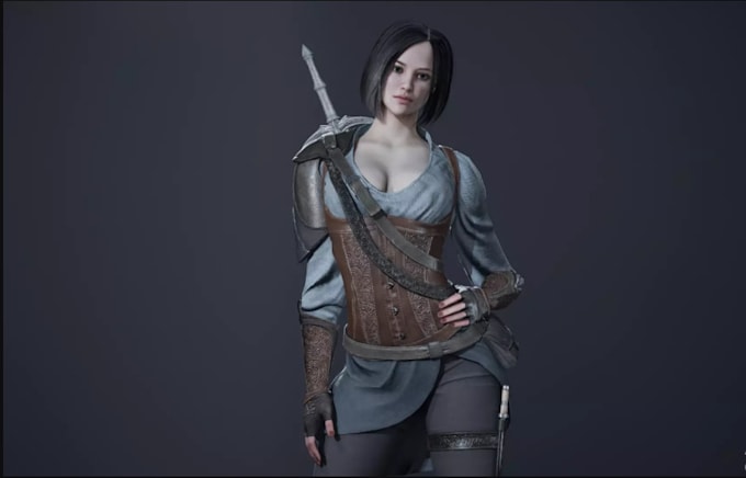 create stylized and realistic 3d game characters for your game