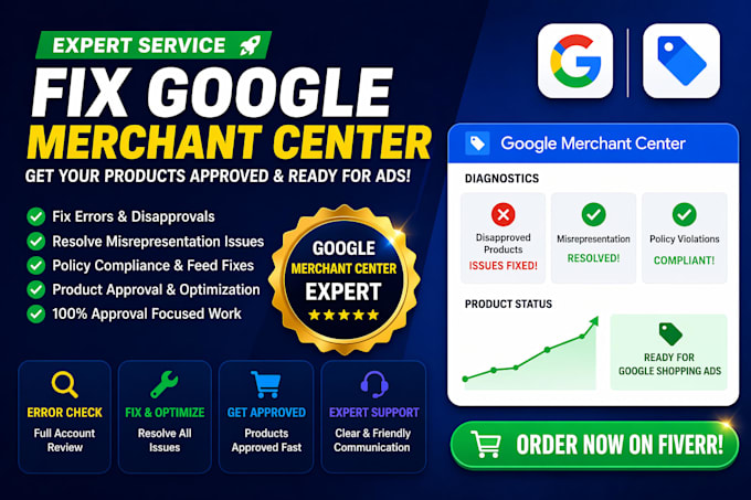 fix google merchant center errors and approve disapproved products