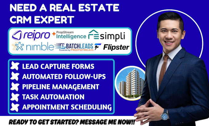 build reipro nimble crm propstream batchleads automation resimpli flipster privy