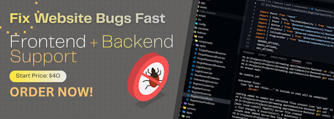 address frontend and backend bugs, problems, and performance issues