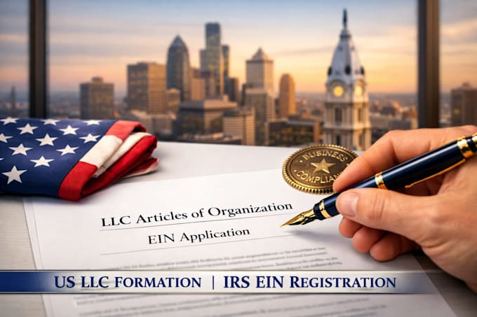 do US business formation, llc registration, and tax id ein setup