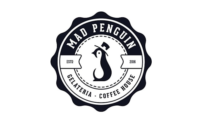 design monogram cafe tea coffee house logo
