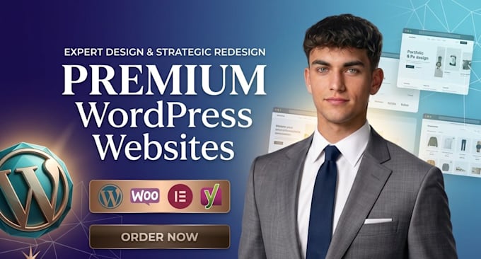 design a modern wordpress landing page or one page website