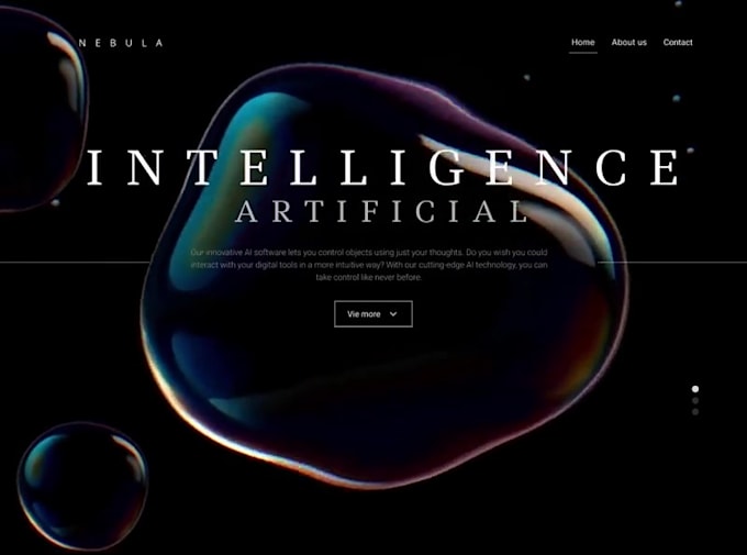 design immersive website, webflow, 3d website animation, landing page