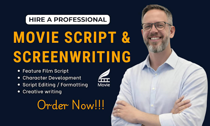 write movie script screenplay feature film script, youtube documentary script