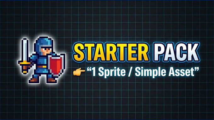 create pixel art characters, sprites, tilesets, animations and game UI assets