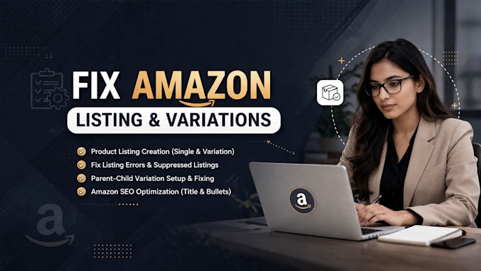 fix amazon listing errors, variations and suppressed listings
