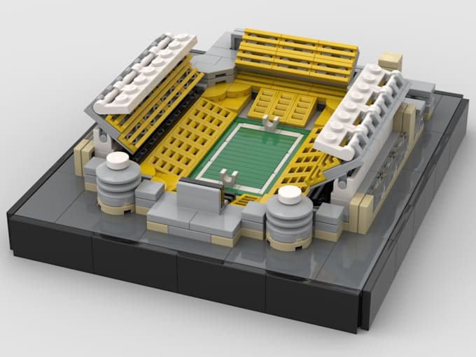 design a custom 3d lego moc, with bricklink studio files and pdf instructions